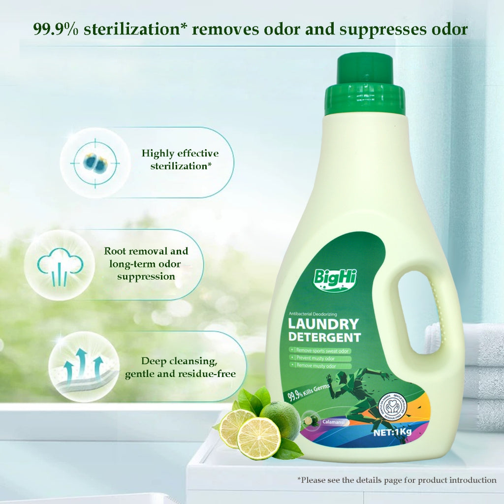 BigHi Liquid Laundry Detergent 1kg Antibacterial Calamansi