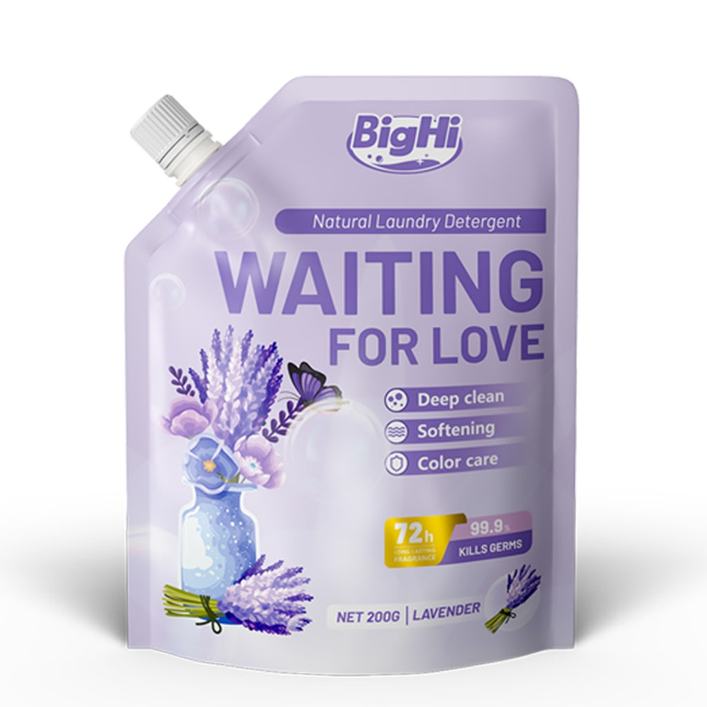 BigHi Natural Laundry Detergent 200g 72h 3in1 Washing Detergent