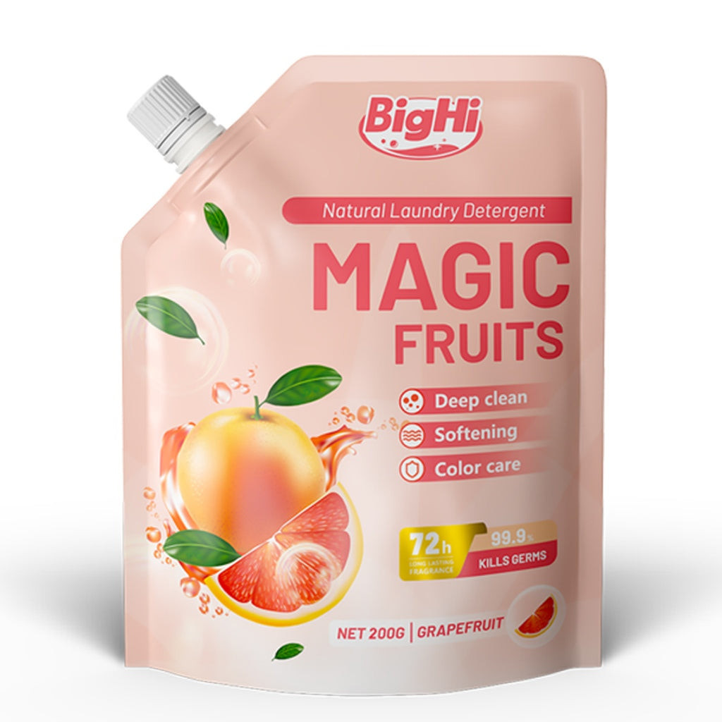 BigHi Natural Laundry Detergent 200g 72h 3in1 Washing Detergent