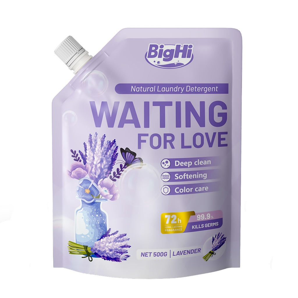 BigHi Natural Laundry Detergent 500g 72h 3in1 Washing Detergent