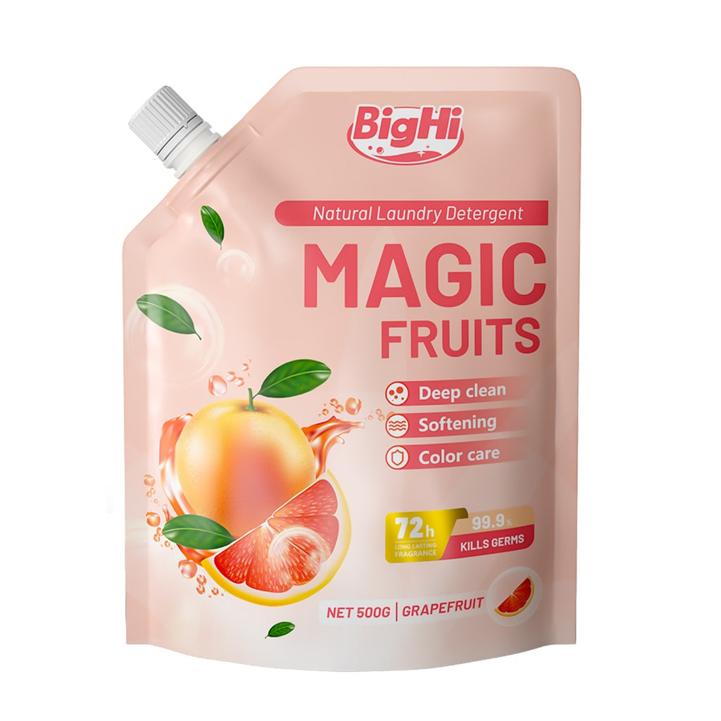 BigHi Natural Laundry Detergent 500g 72h 3in1 Washing Detergent