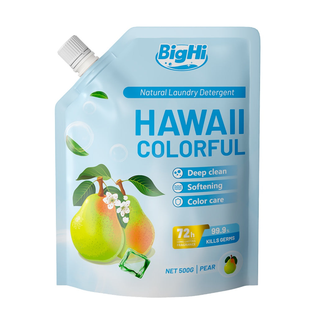 BigHi Natural Laundry Detergent 500g 72h 3in1 Washing Detergent