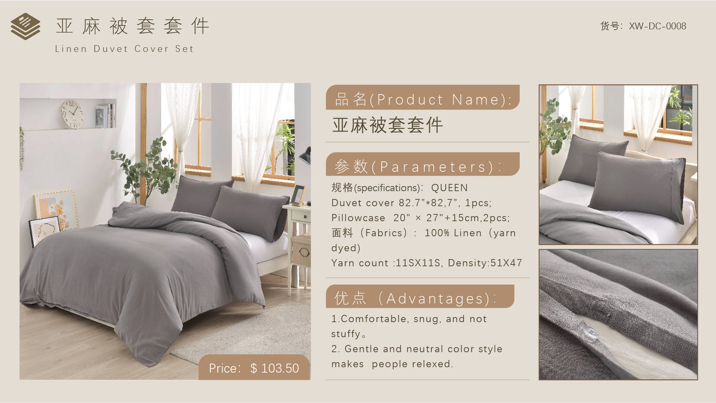 Linen Duvet Cover Set