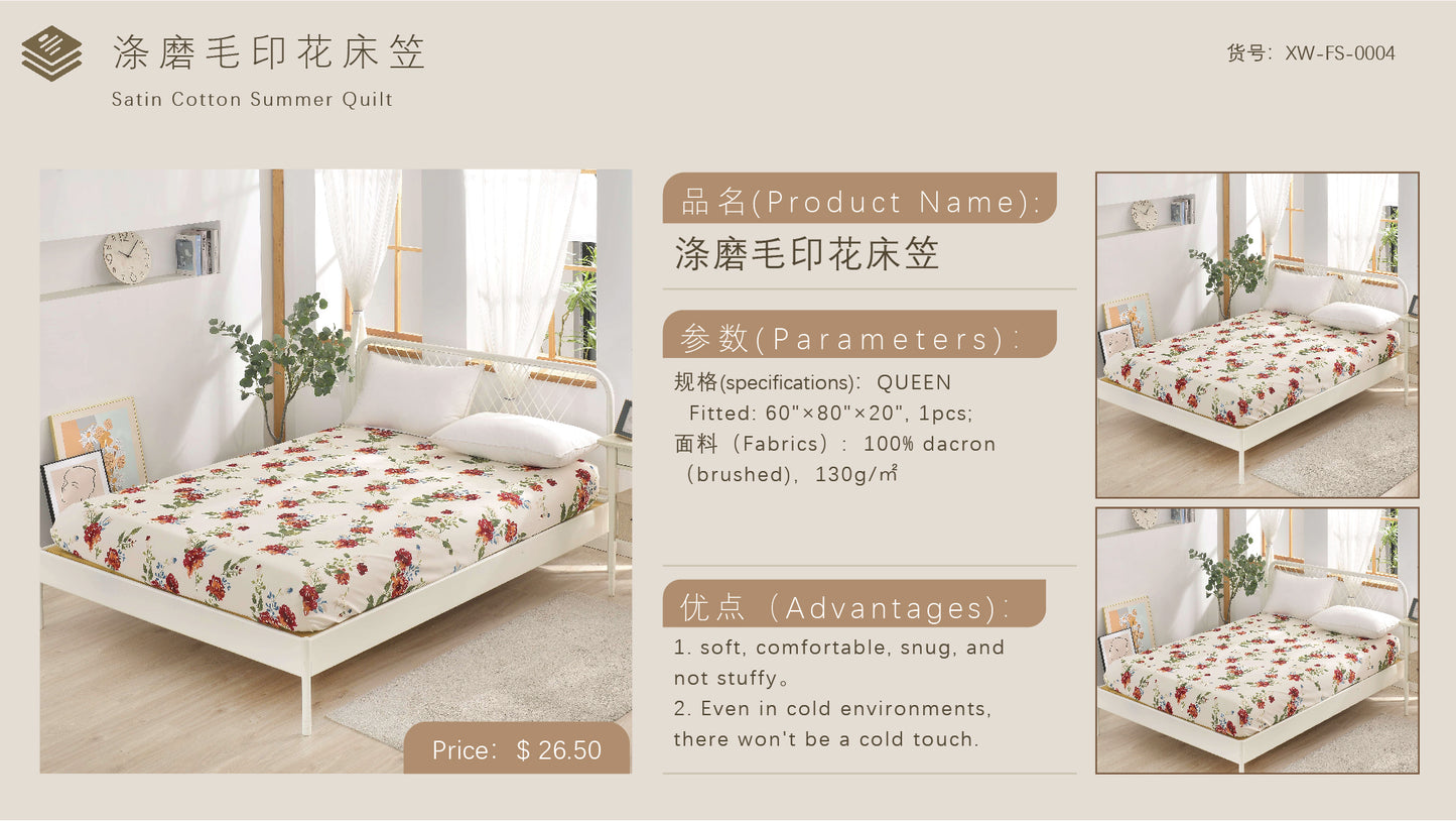 Satin Cotton Summer Quilt