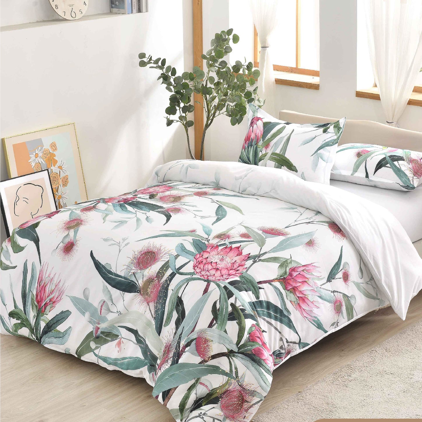 Printed Cotton Duvet Cover Set