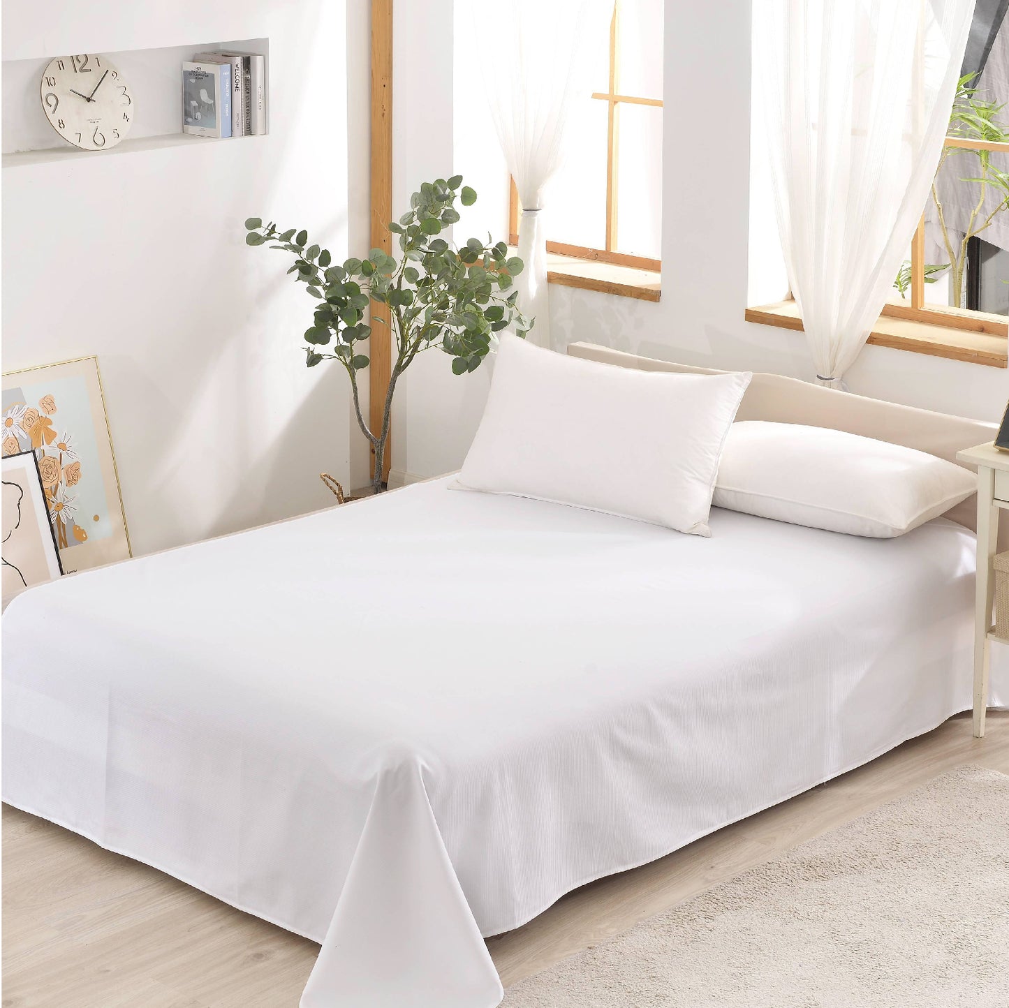Quilt Tooth Pick Strip Flat Sheet
