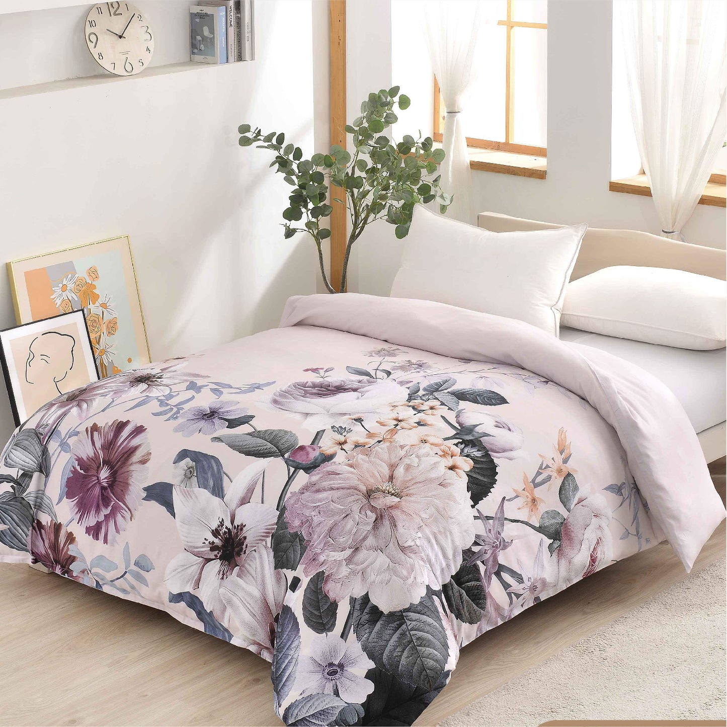 Printed Cotton Duvet Cover Set