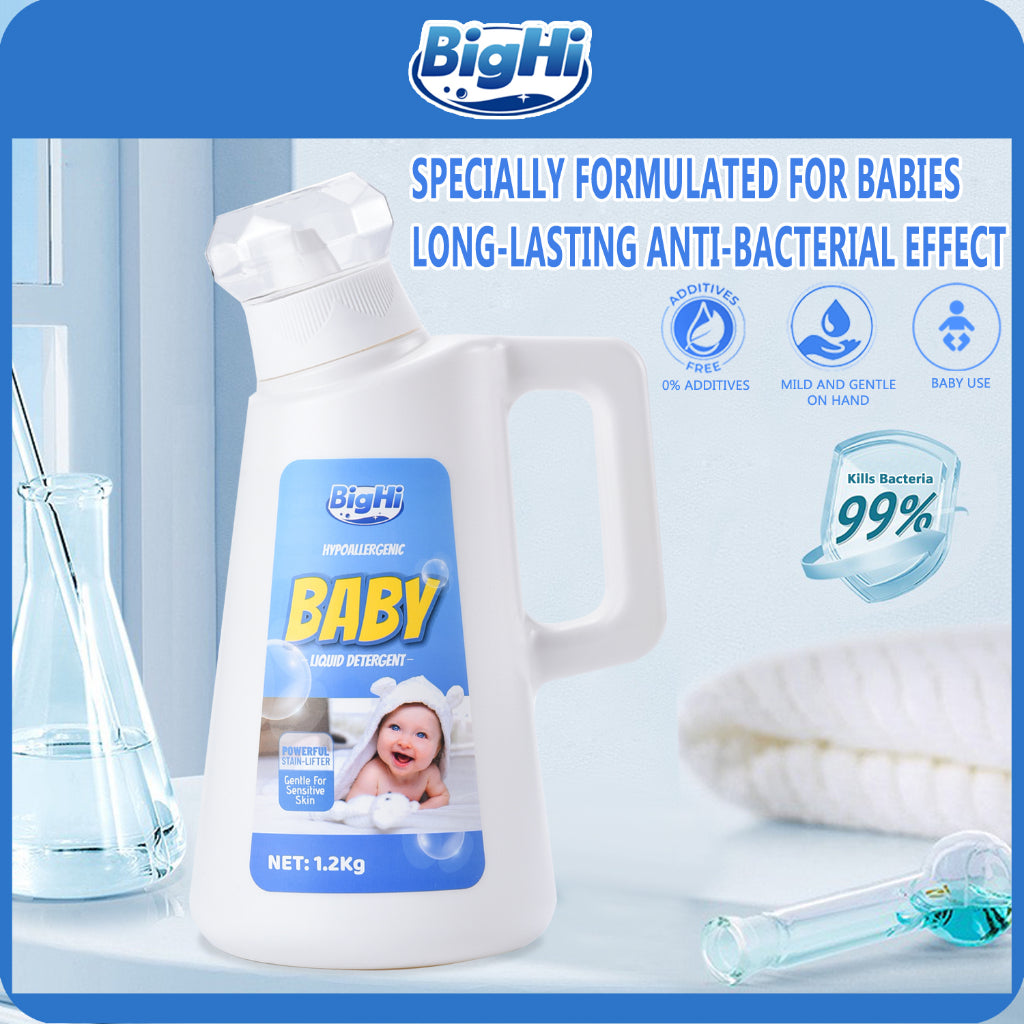 BigHi Baby Laundry Detergent 1.2kg Additives Free Detergent For Baby